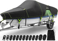 UIRWAY Upgraded Boat Covers 22-24 ft - Heavy Duty Windproof Protection