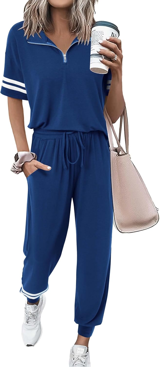 MASCOMODA 2 Piece Outfits for Women Summer Casual Tracksuit