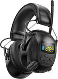 Bluetooth 5.4 Radio Ear Protection Headphones with Backlit Display
