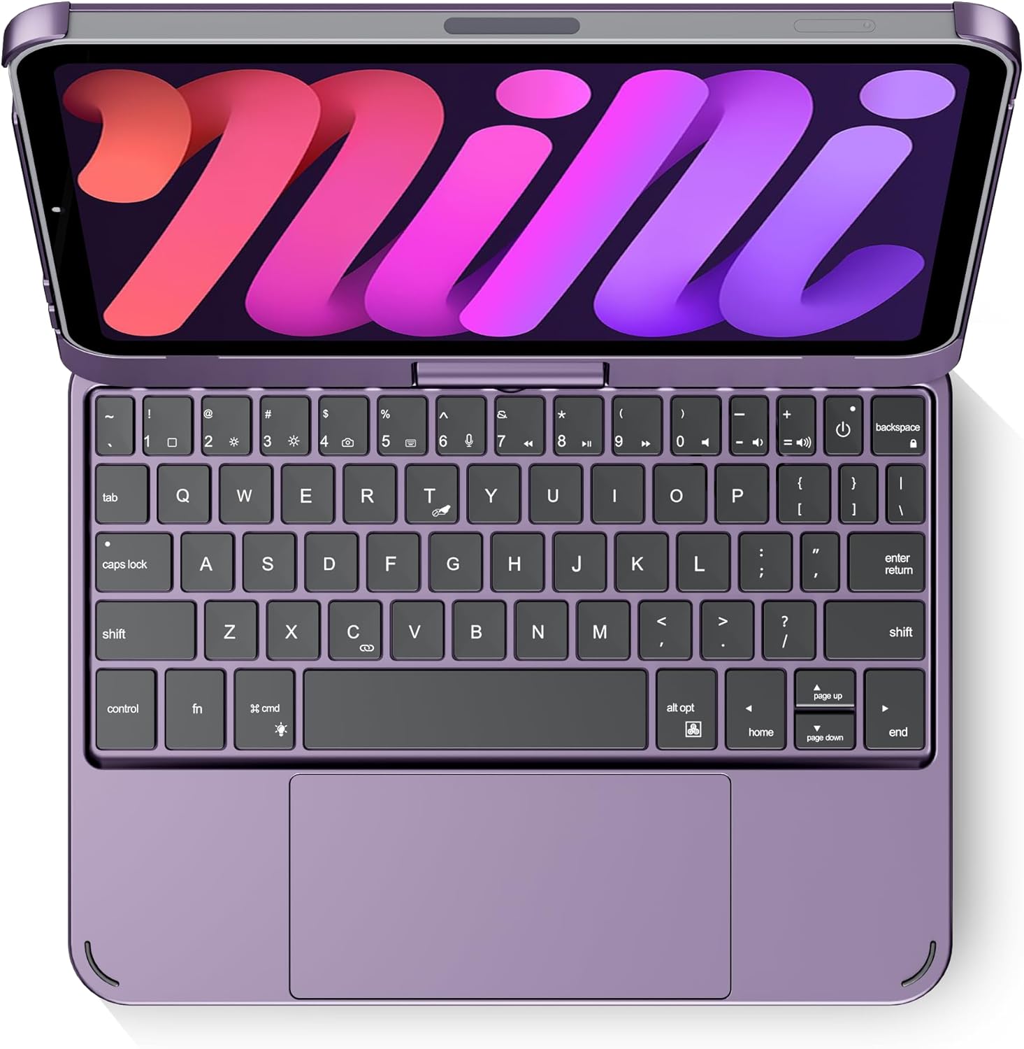 Swivel Keyboard Case for iPad Mini 7th Gen with RGB Backlight