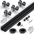 SMARTSTANDARD 60 in Bypass Sliding Door Hardware Kit - Smooth, Quiet