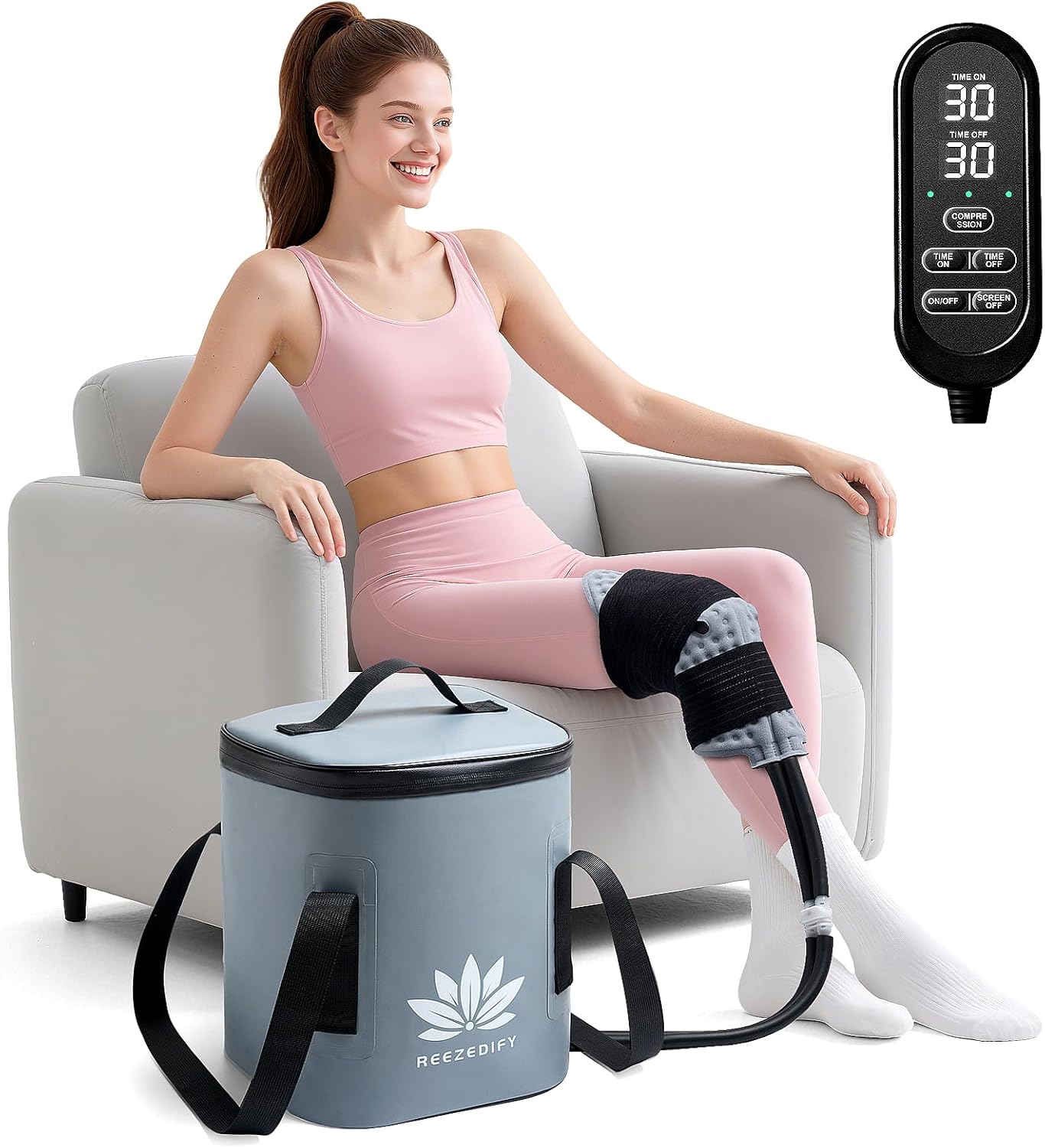 Ice Machine for Knee Shoulder Hip After Surgery with Compression