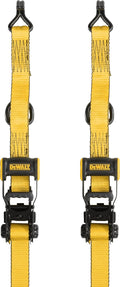 DEWALT 1.5 in x 16 ft Ratchet Tie Down Straps - Heavy-Duty Cargo Safe