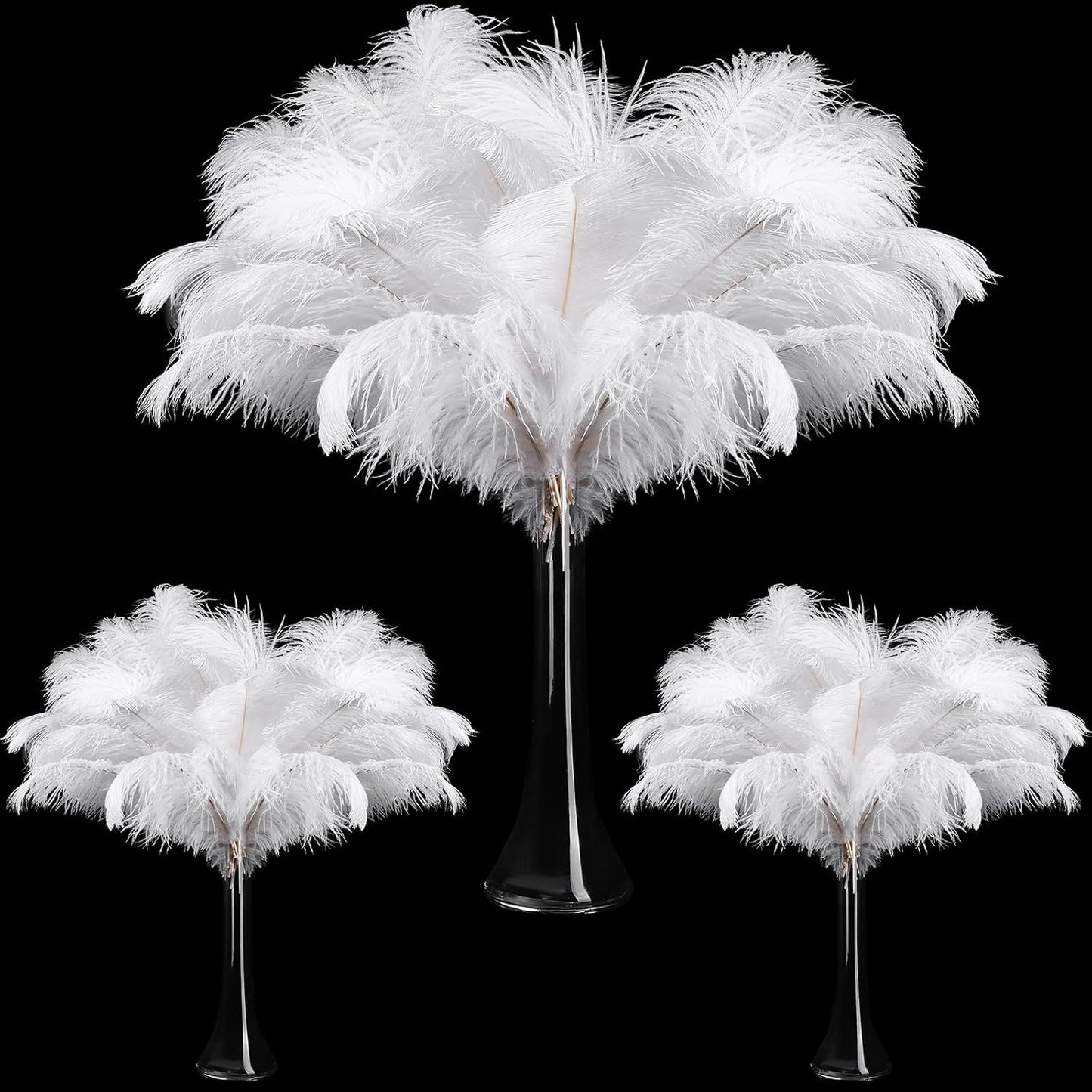 Natural Ostrich Feathers Bulk for Crafting and Decorations
