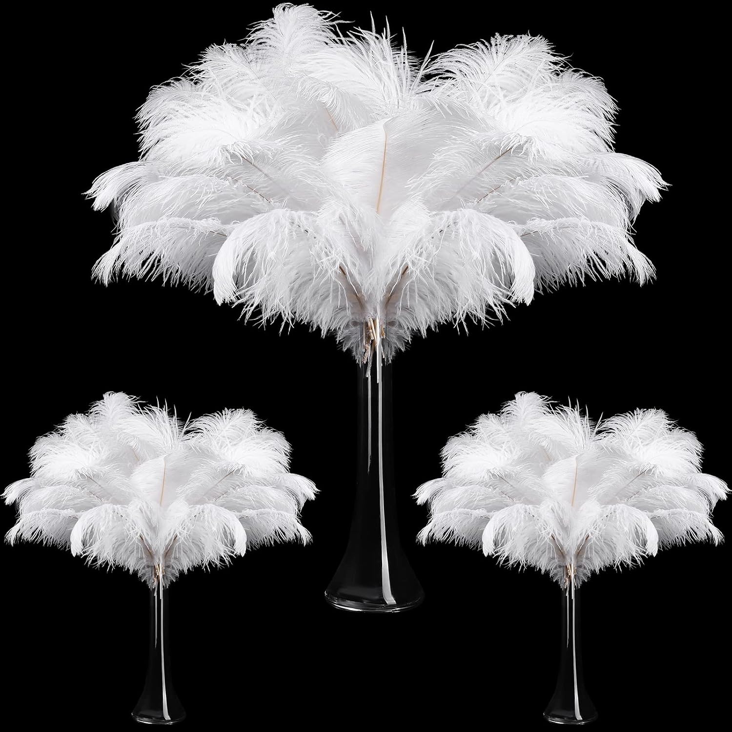 Natural Ostrich Feathers Bulk for Crafting and Decorations