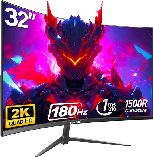 Immersive Gaming: Gawfolk 32 144/180Hz Curved Monitor