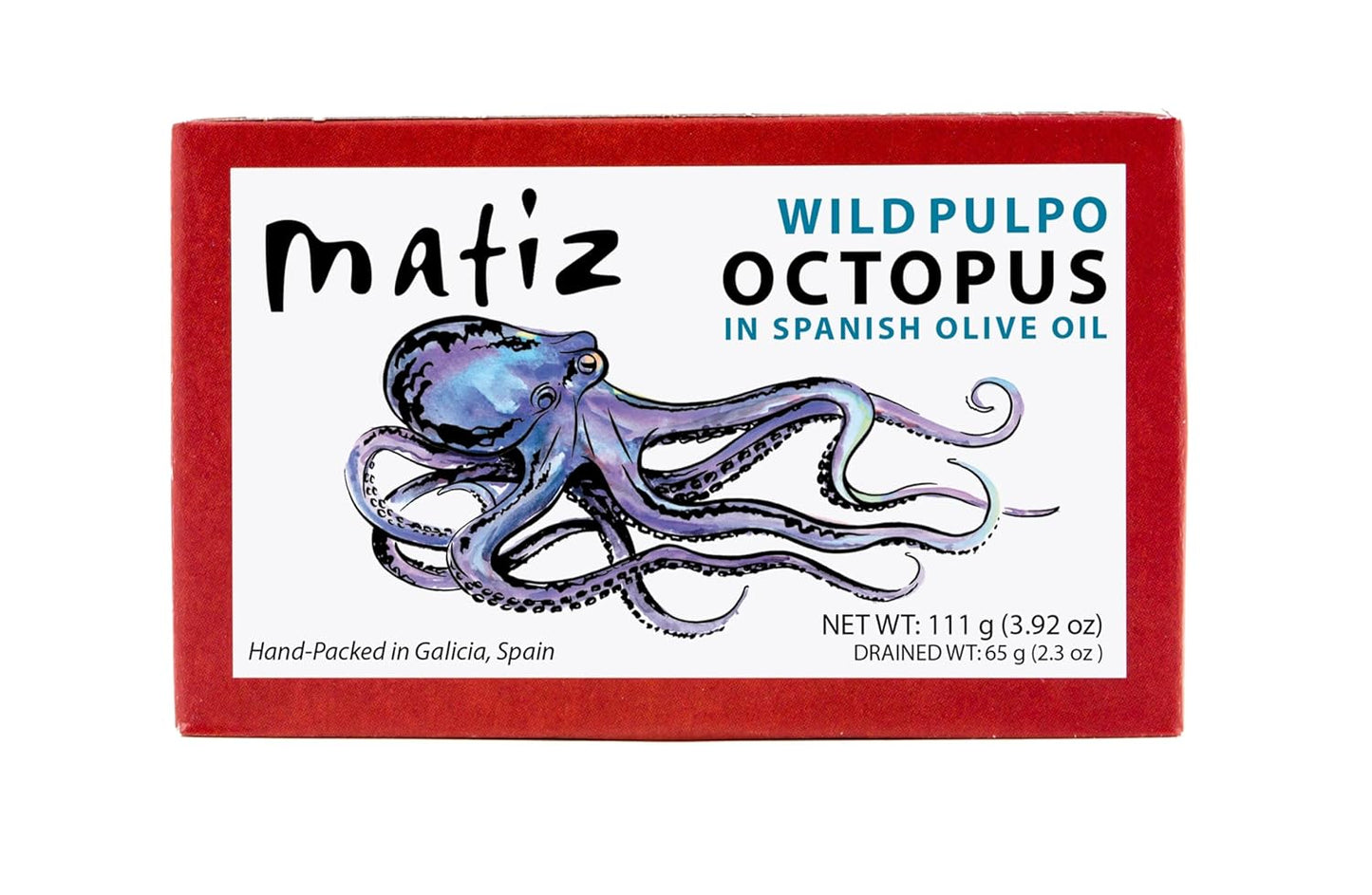 Matiz Pulpo Wild-Caught Spanish Octopus in Olive Oil 4.0 Oz