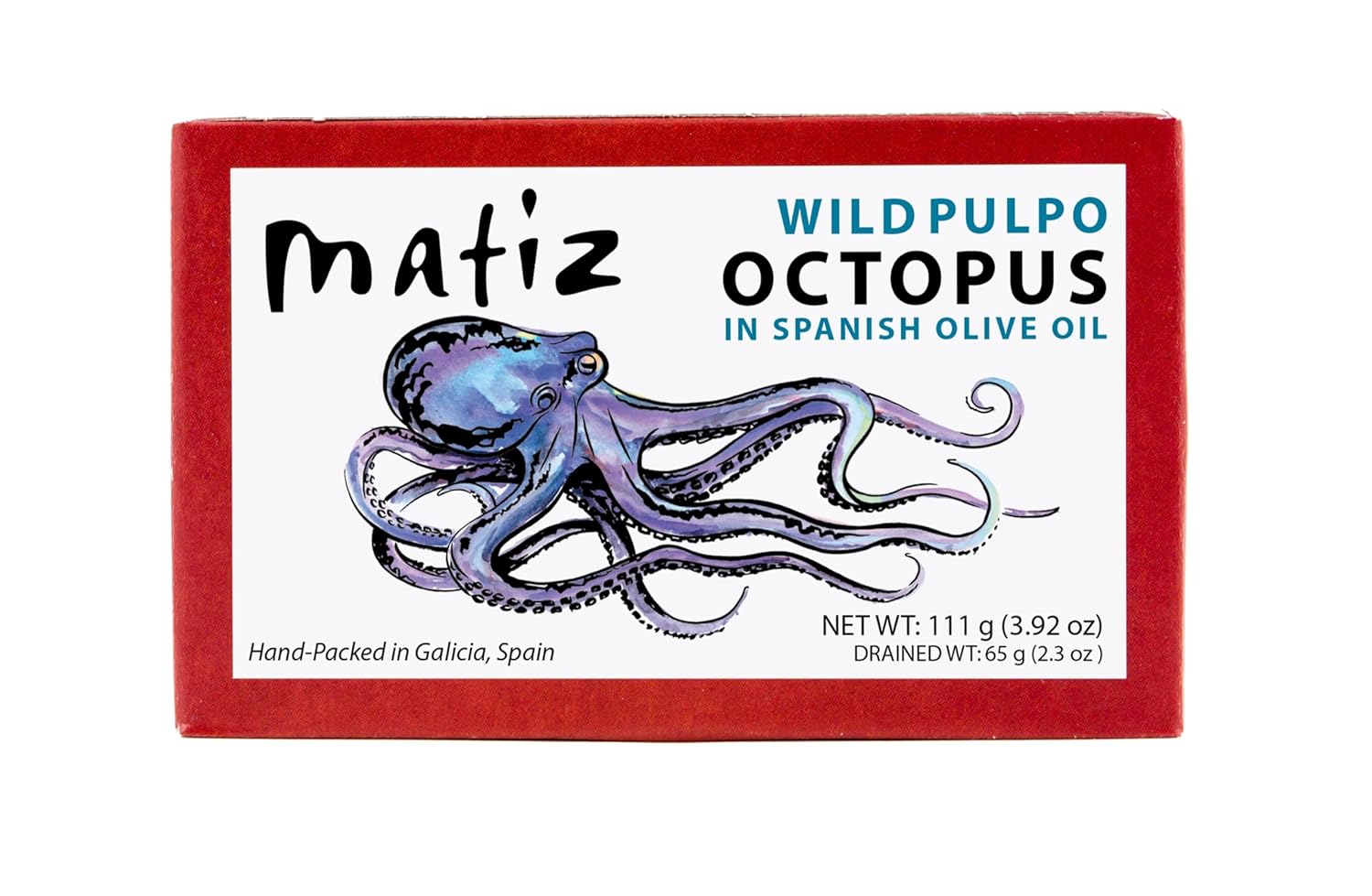 Matiz Pulpo Wild-Caught Spanish Octopus in Olive Oil 4.0 Oz