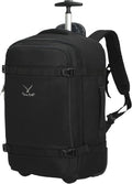 Hynes Eagle Rolling Backpack 42L Carry On - Convertible Travel Bag