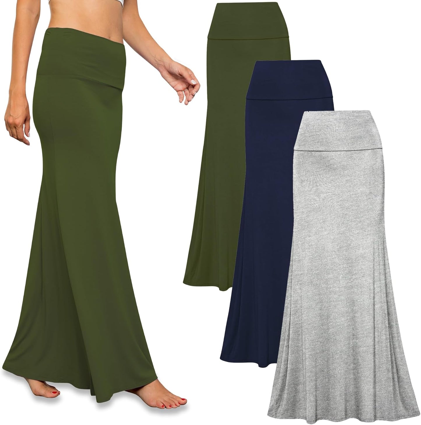Free to Live Long Skirts for Women - Flowy Maxi Skirt Set
