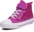 Zoroadke Kids Sparkle Sequins High Top Casual Adjustable Strap