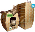 Largest Tallest Disposable Litter Box 15 Trays - Tall 17in Enclosed