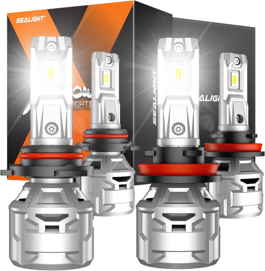 SEALIGHT 9005 H11 Light Bulbs Combo for Superior Visibility