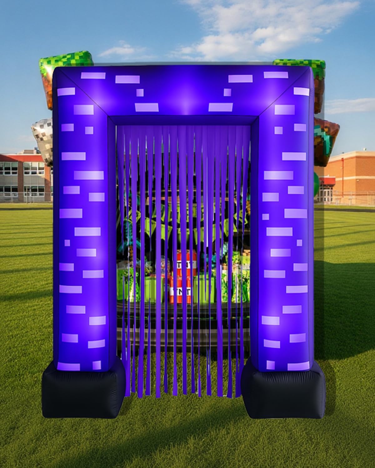 7FT Halloween Inflatable Pixel Trunk or Treat Car Decorations