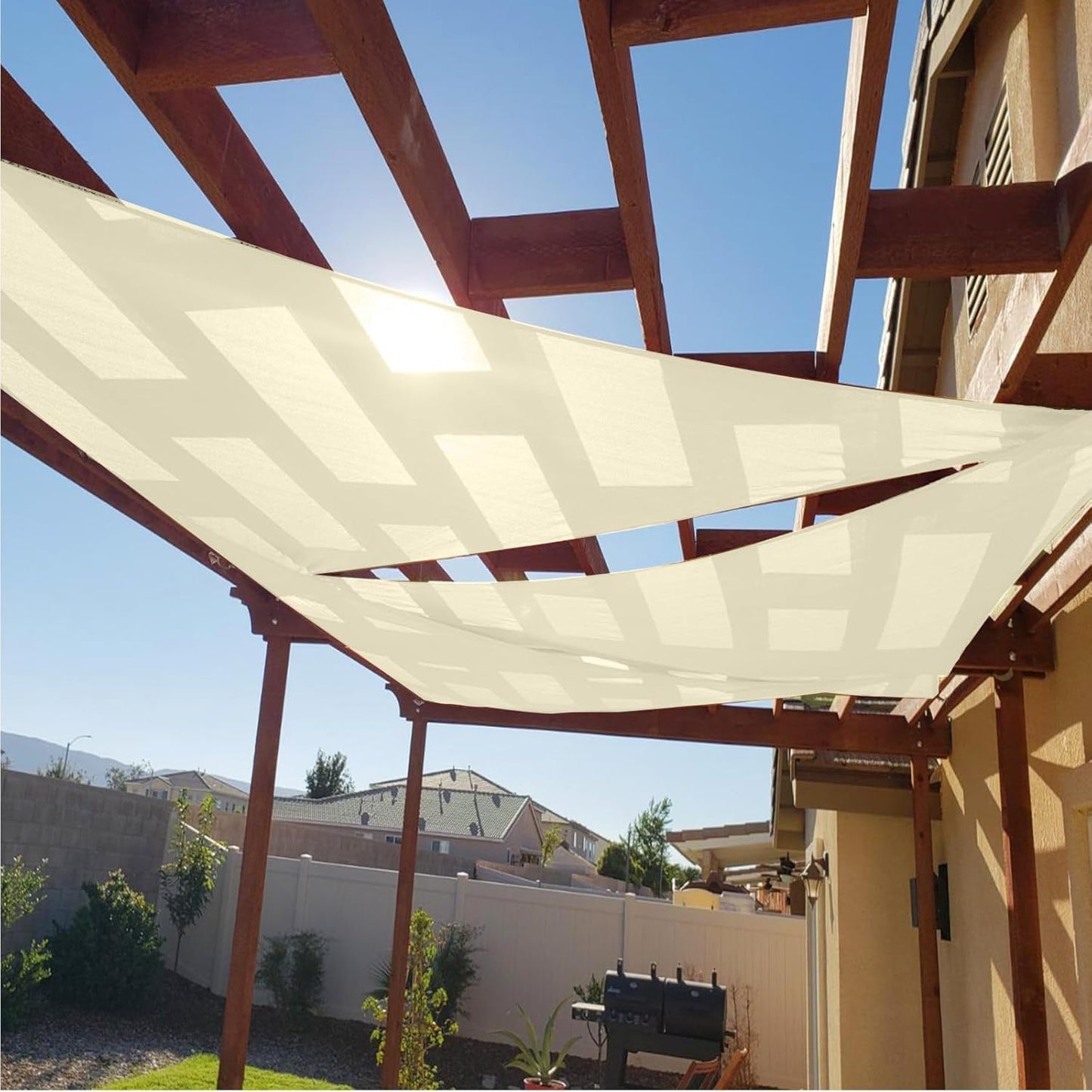 Cool Area Sun Shade Sail Right Triangle for Outdoor Spaces
