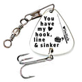 Personalized Fishing Lure for Him - Engraved Stainless Steel Keepsake