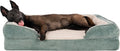 Furhaven Cooling Gel Dog Bed Jumbo XL - Plush Sofa for Large Dogs