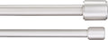 Adjustable 1 in Double Curtain Rods 72 to 144 in - Sturdy, Nickel