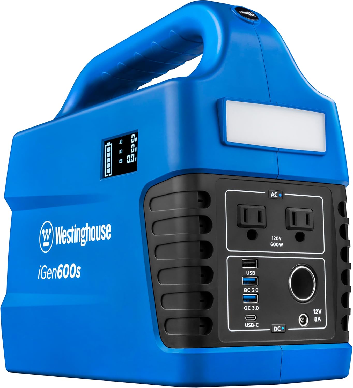 Portable Power Station: 1200W Peak, Pure Sine Wave AC