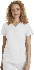 Y-Neck Jane Modern Fit Scrub Top - Comfortable, Tailored Fit
