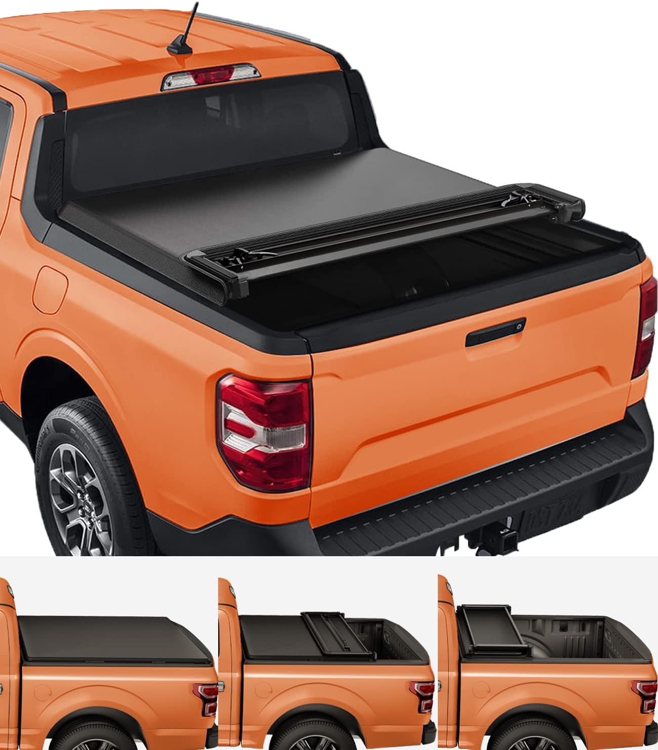 TIPTOP Soft Tri-Fold Tonneau Cover for 2022-2025 Maverick
