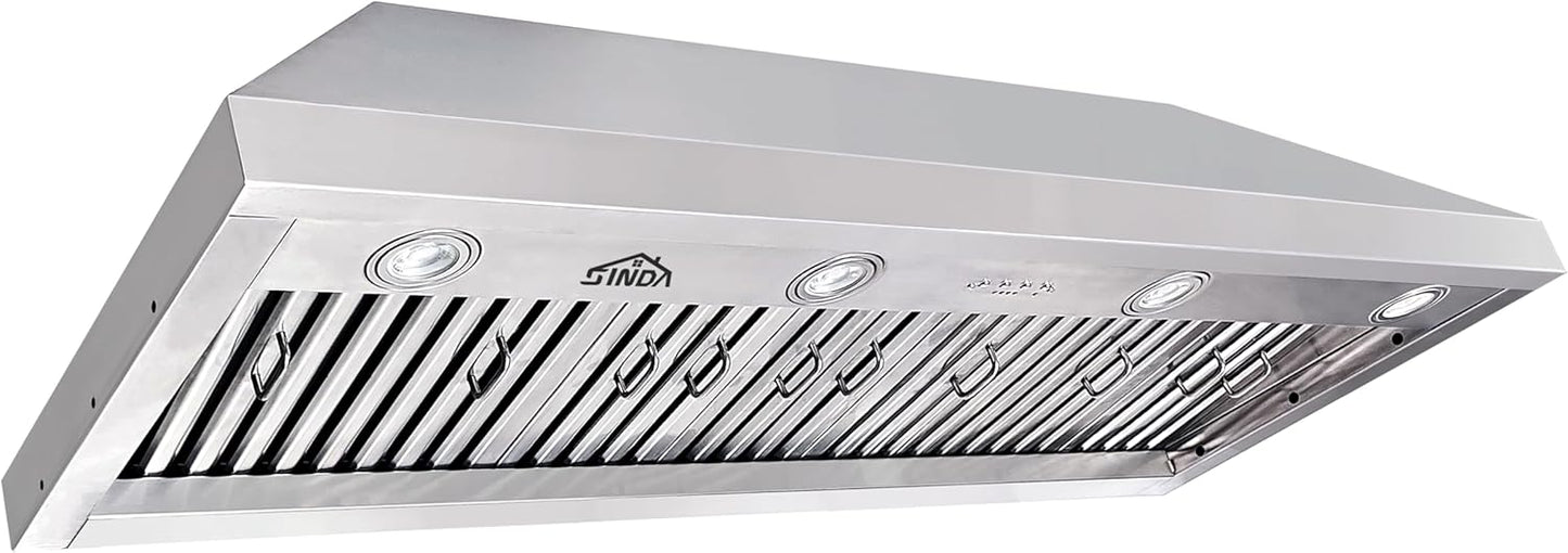 48 inch Built-in Range Hood with 1150 CFM Powerful Ventilation