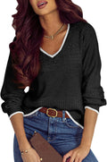 SHEWIN Womens Crochet Lightweight Pullover Sweater - Casual Comfort