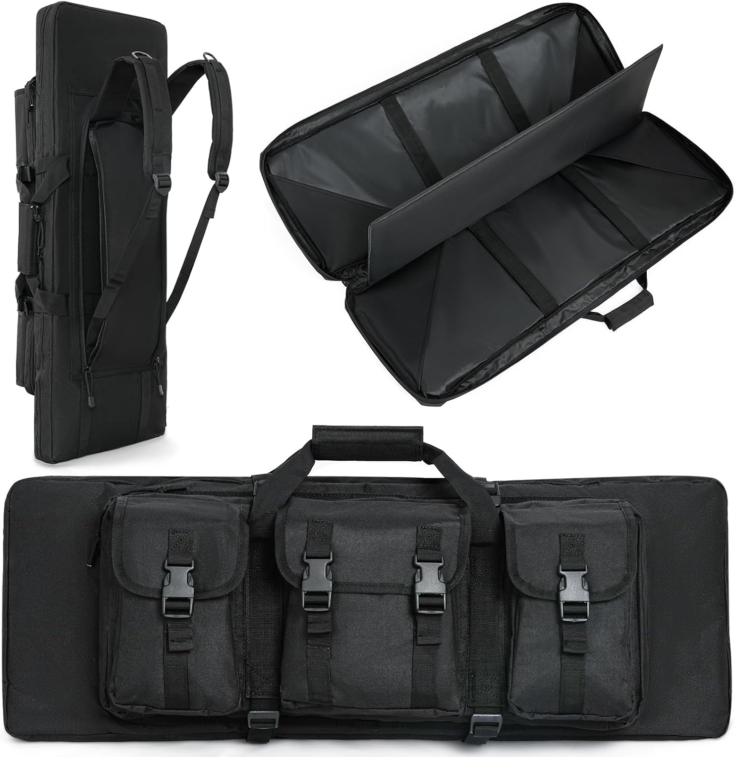 Soft Rifle Case Tactical Long Double Backpack Gun Bag for Transport