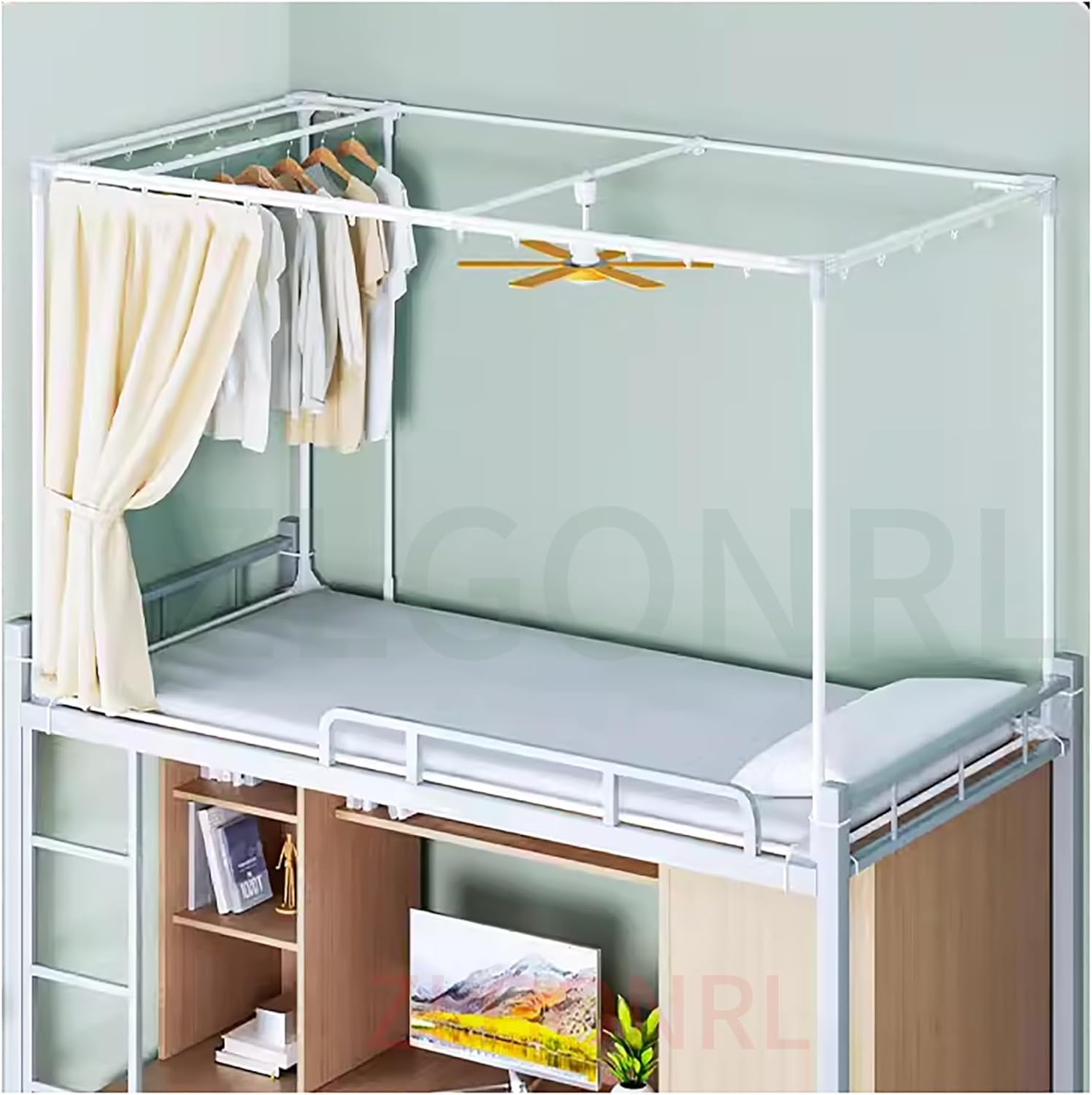 Space-Saving Dorm Canopy for Twin Bunk Beds