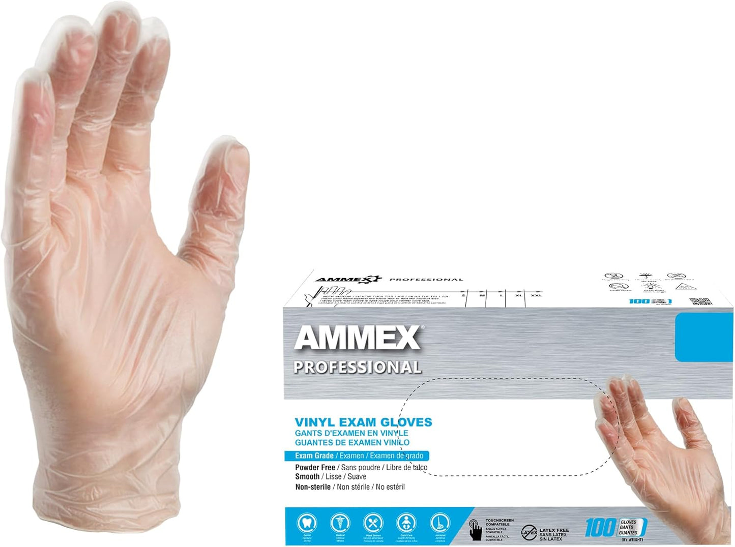 Ammex Clear Vinyl Medical Gloves - Maximum Protection