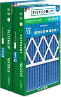 Filterbuy 16x25x5 Air Filter MERV 13 for Smoke & Allergy Defense