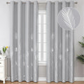 Estelar Textiler Light Grey Blackout Curtains for Sliding Door