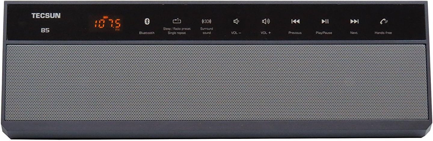 TECSUN B-5 Wireless Bluetooth Speaker with FM Radio and MP3 Player
