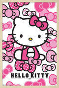 Hello Kitty 16 Core - Bows Wall Poster Framed (Blonde) - Gloss Print