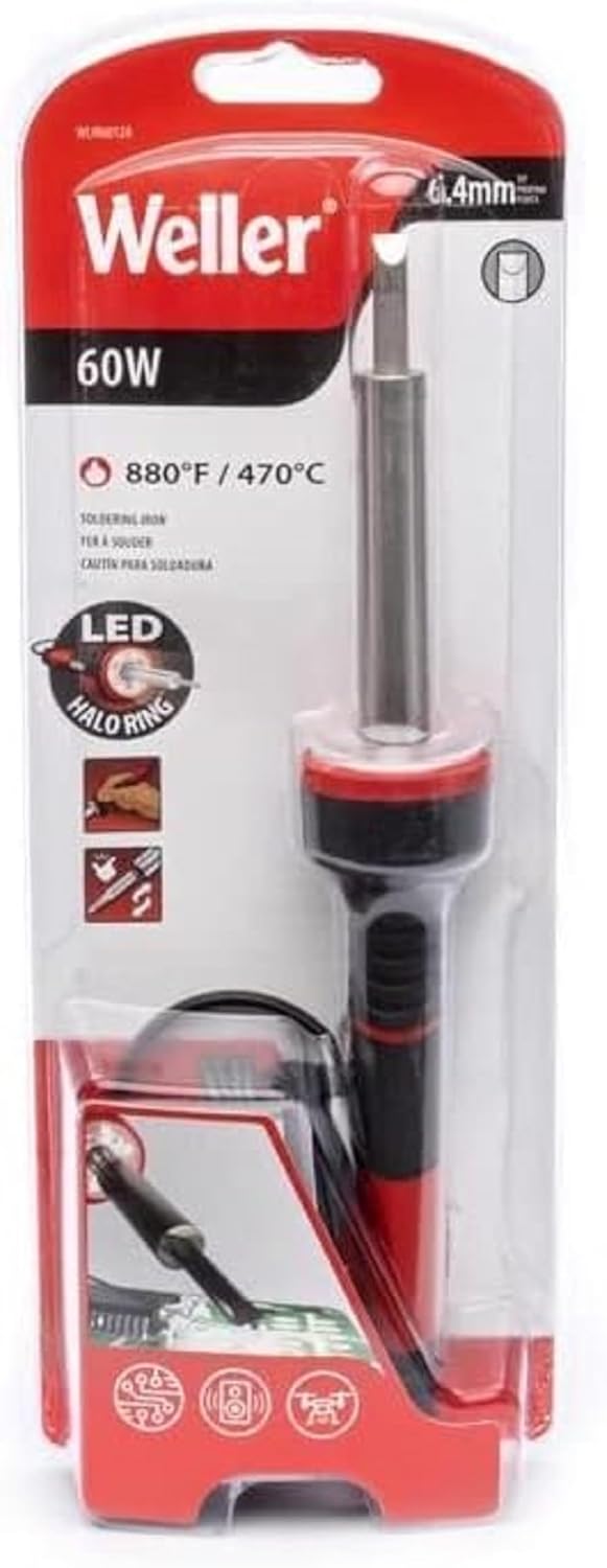 Weller 60W Soldering Iron Kit with LED Halo Ring for Precision