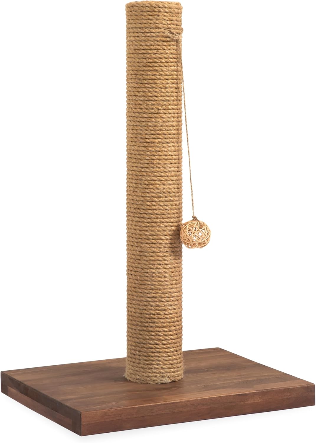 Cat Scratching Posts for Indoor Cats - Solid Wood 25 Inch Scratcher