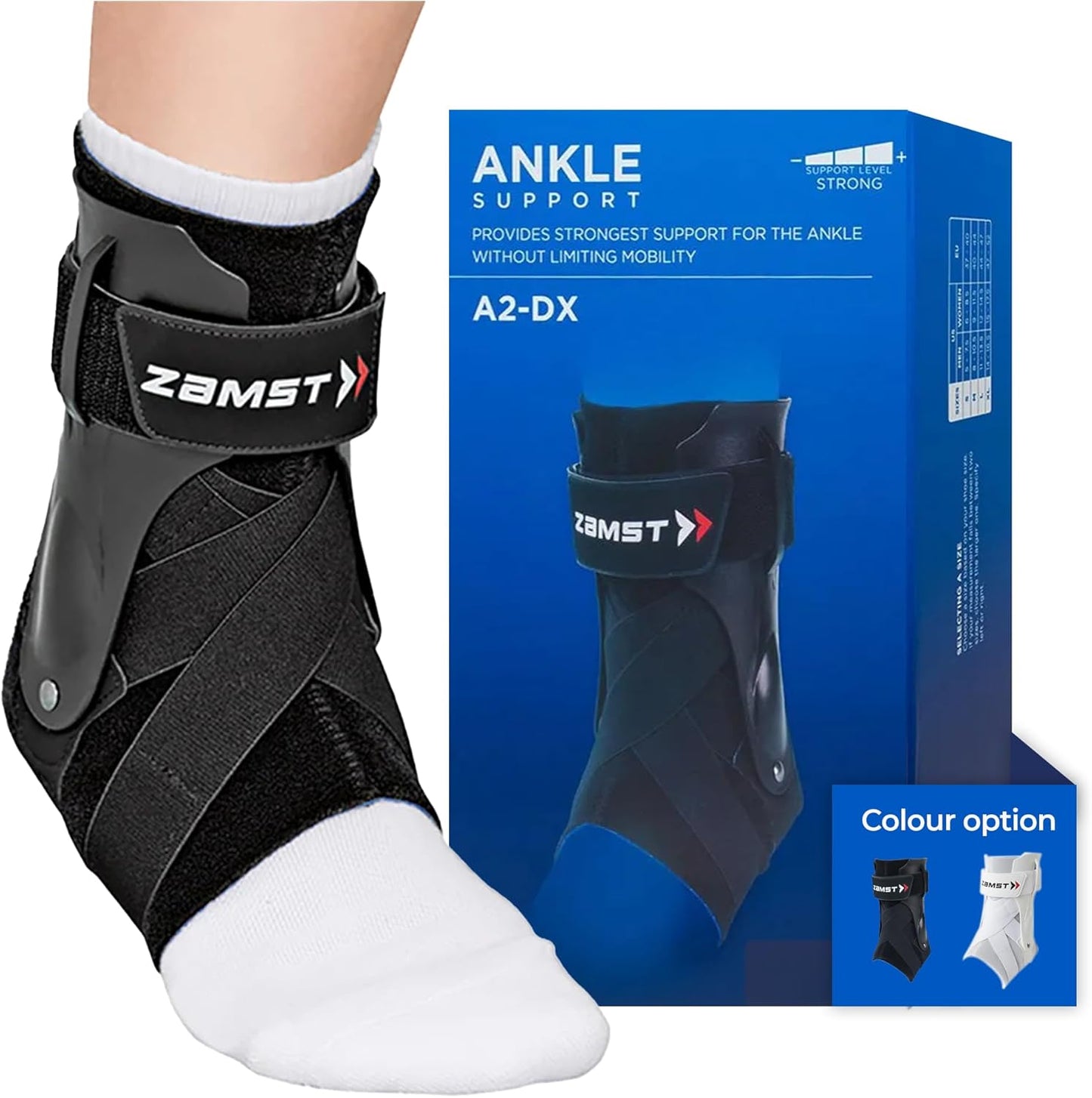 Zamst A2-DX Sports Ankle Brace for High Ankle Sprains Support