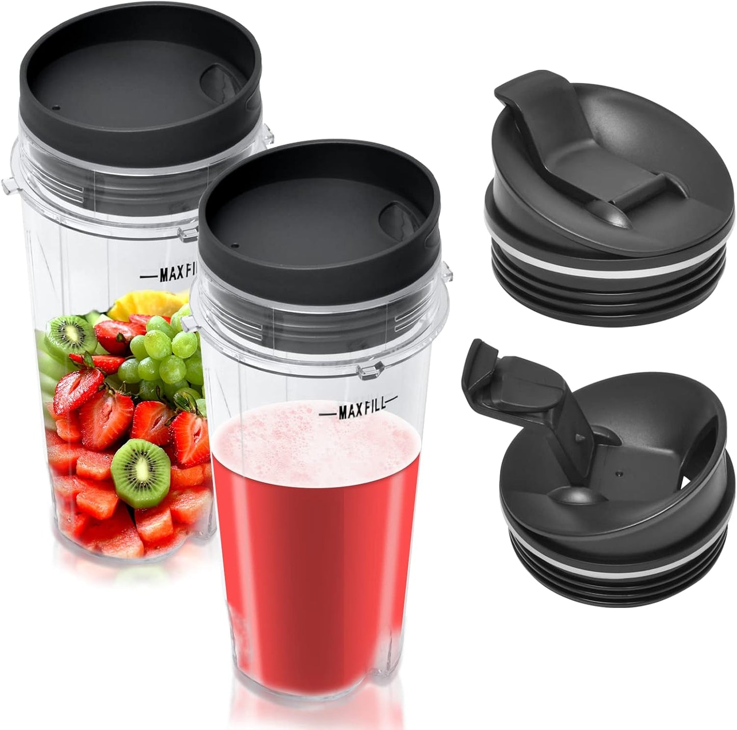16oz Ninja Blender Cup Set - Sip & Seal Compatibility