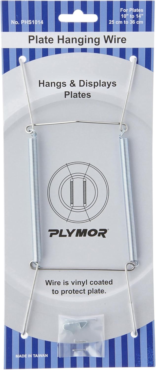 Plymor Stainless Steel Wall Mountable Plate Hanger for Display