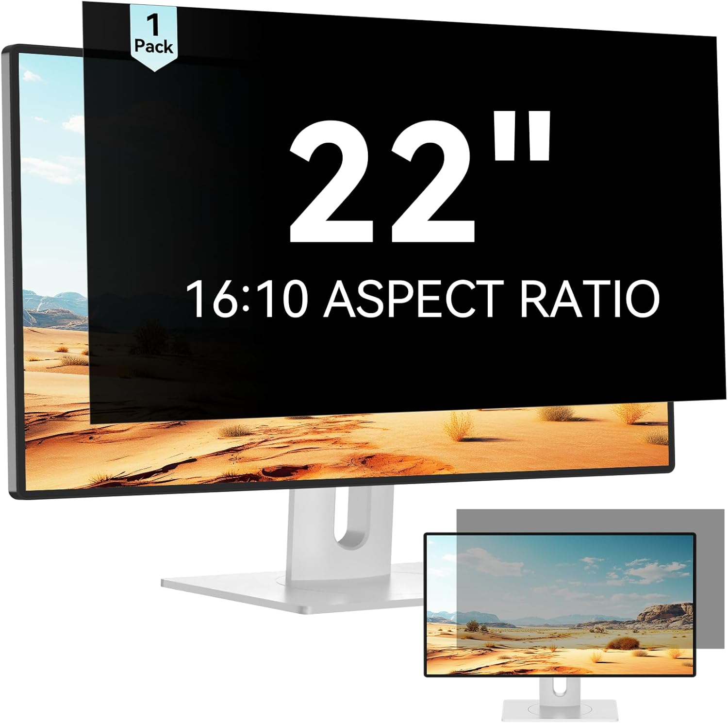 Mamol 22 Inch Computer Privacy Screen Filter for Widescreen Use