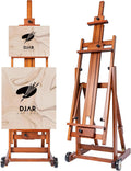 Extra Large Studio Painting Easel H-Frame - Holds Canvases to 78in