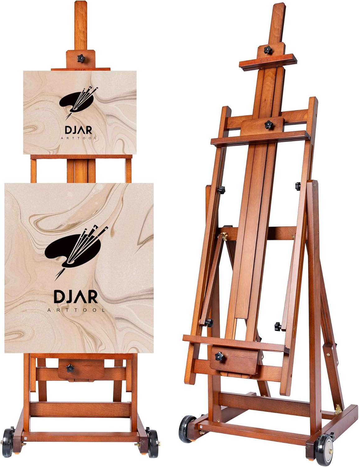 DJAR Extra Large Studio Painting Easel for Artists and Adults