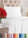 Twin Size 3 Piece Sheet Set - Cooling, Deep Pocket Luxury