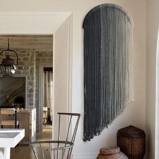 Macrame Wall Hanging Dip Dyed Decor for Boho Living Room