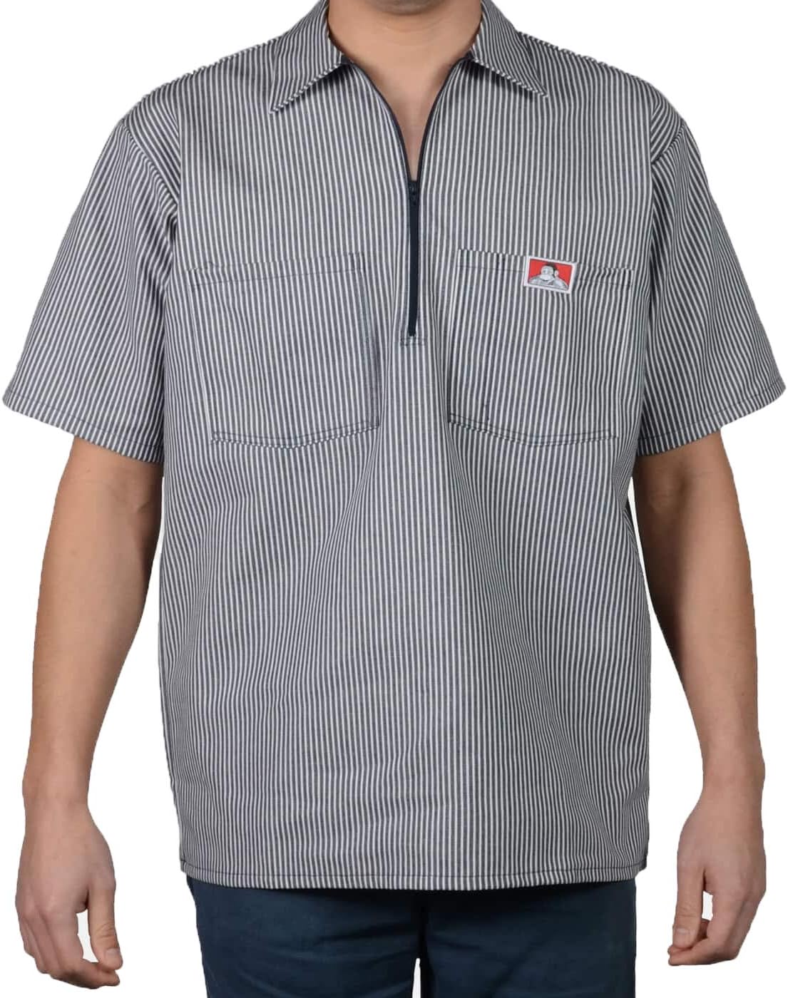 Ben Davis Short Sleeve 1/2 Zip Shirt for Ultimate Comfort