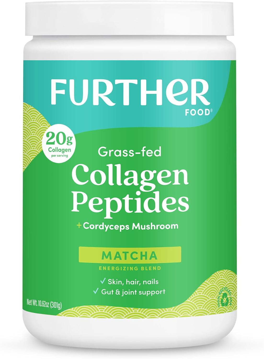 Further Food Matcha Collagen Peptides for Energy and Skin Health