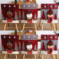 Christmas Chair Covers Set of 6 for Dining Room Decor