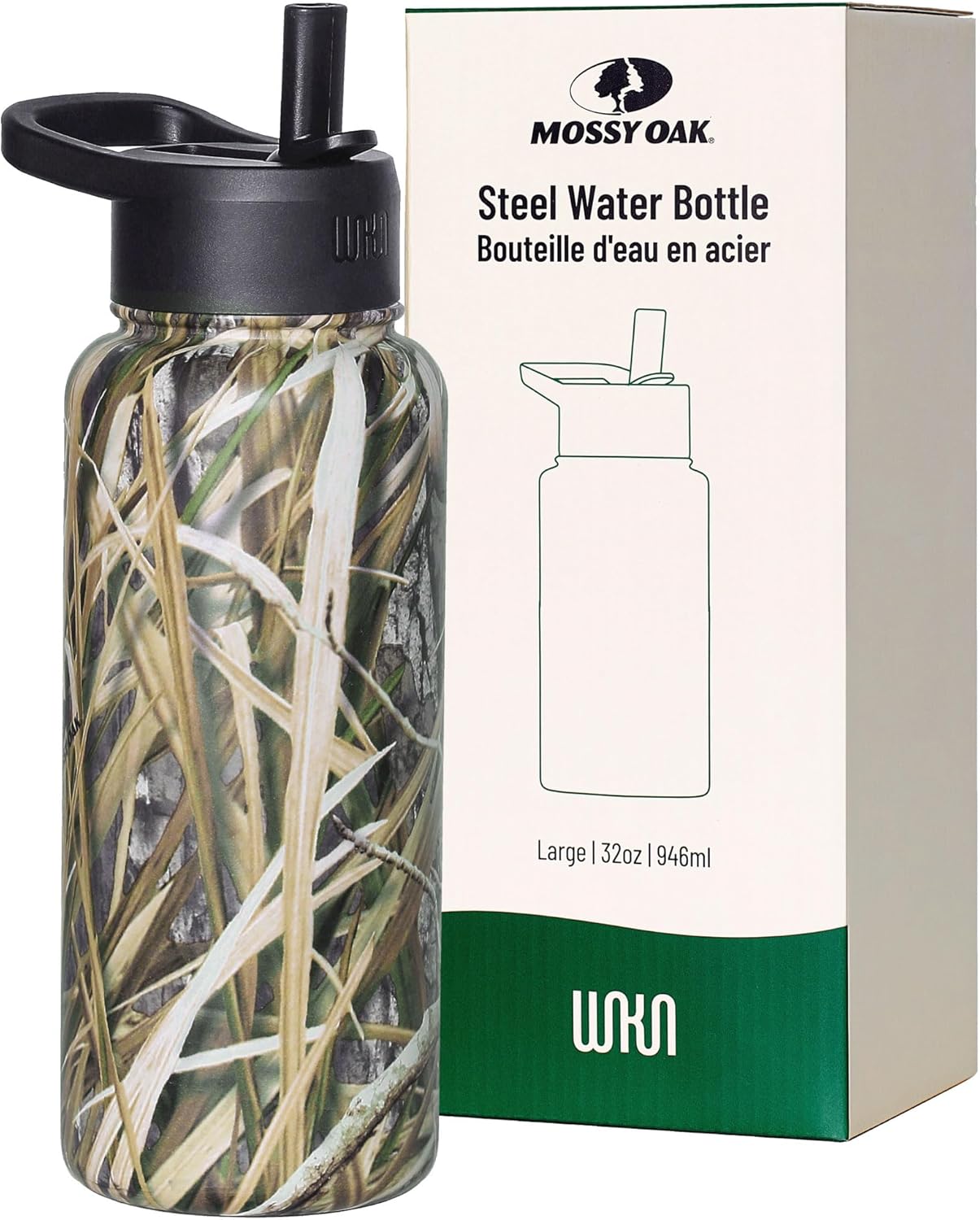 Wildkin Mossy Oak 32oz Kids Water Bottle for Hydration Fun