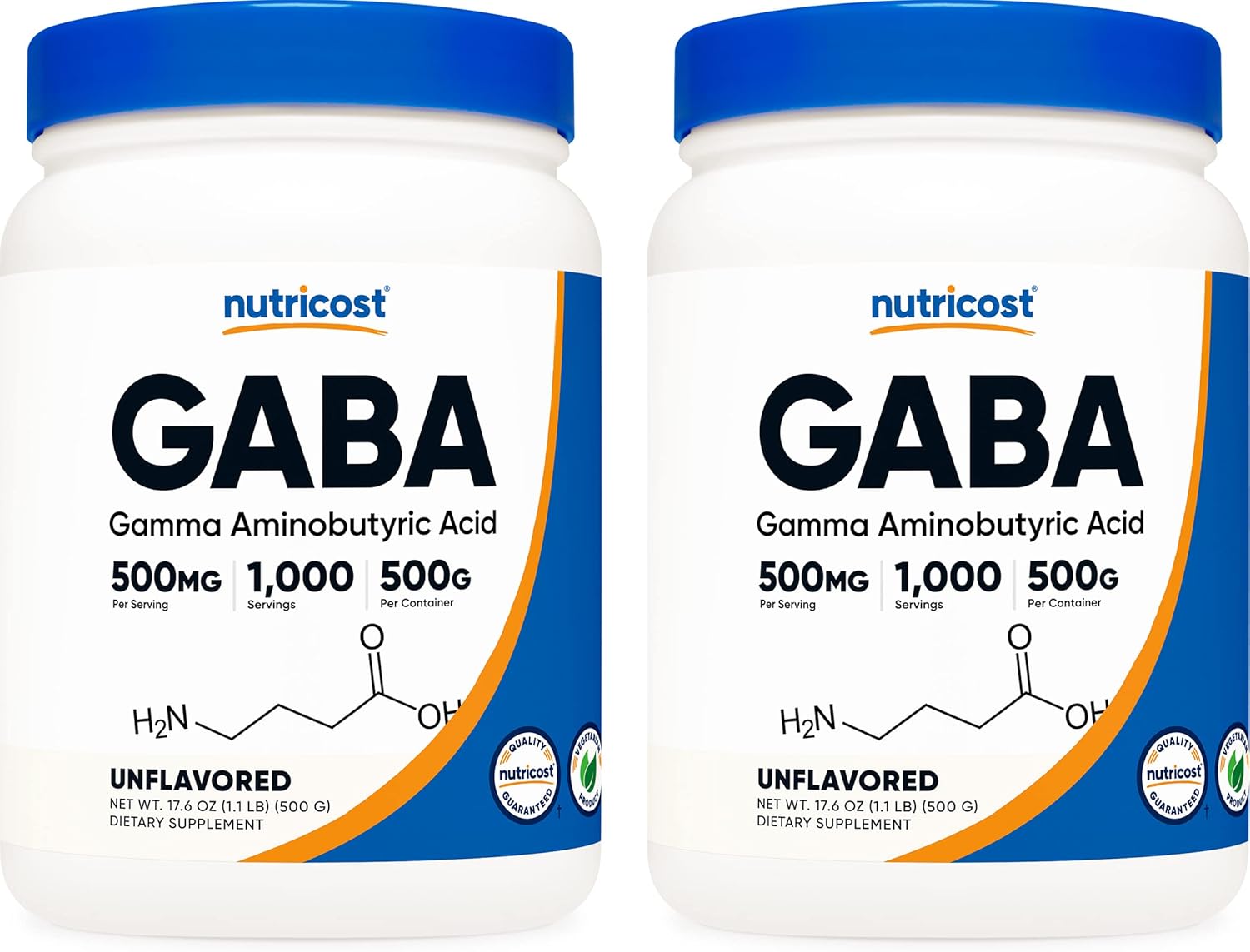 Nutricost Pure GABA Powder - 100% Pure GABA for Relaxation