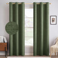 MIULEE Textured Linen Curtains for Cozy Bedrooms and Living Spaces